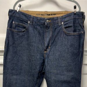 Duluth Trading Mens Relaxed Fit Ballroom Flex Jeans,  Dark Wash, 38x34